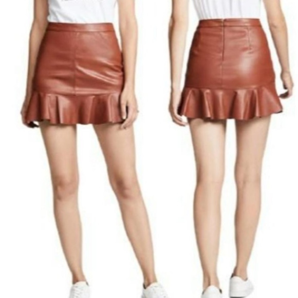 BB Dakota faux leather skirt